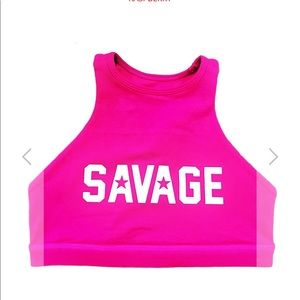 Savage Barbell SPORTS BRA -RASPBERRY size M